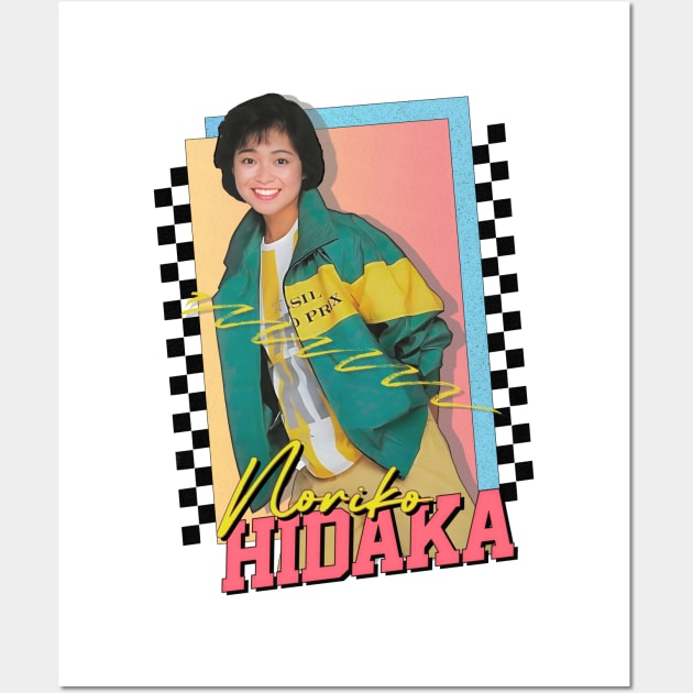 Noriko Hidaki / Retro 80s Fan Design Wall Art by DankFutura